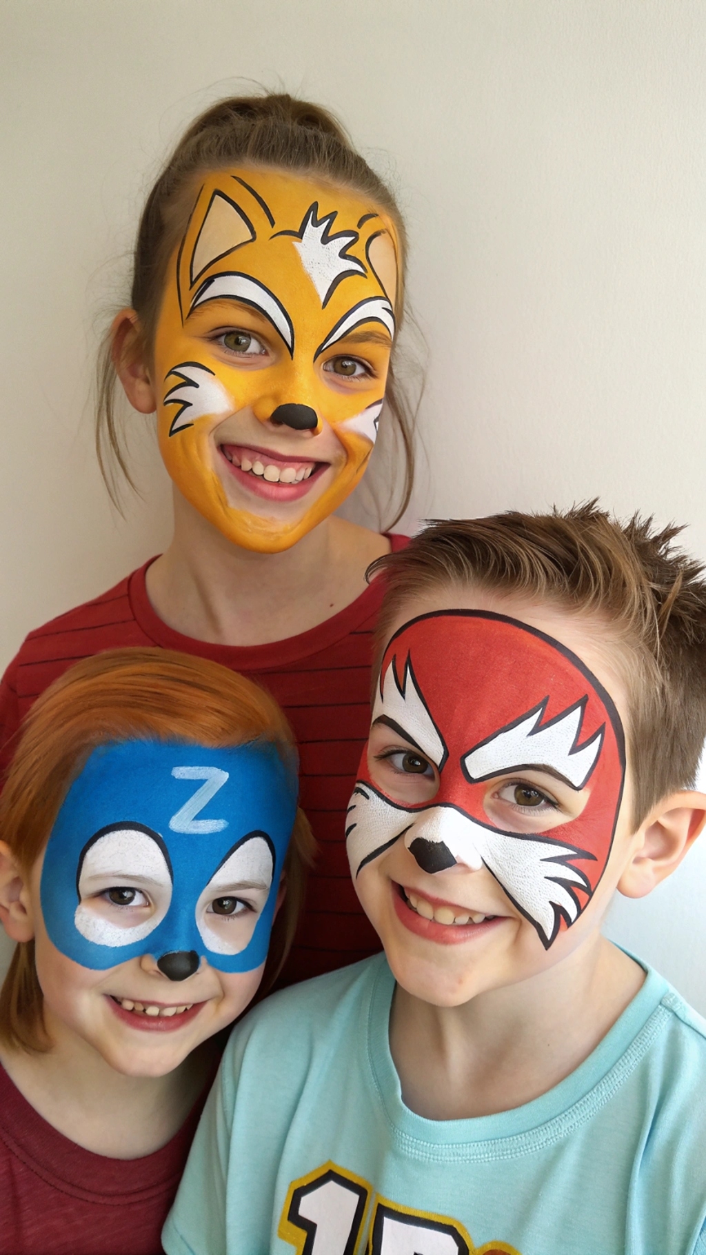 056 Sonic Squad Face Paint Set Group Costume Ideas for Kids - Themed Ideas