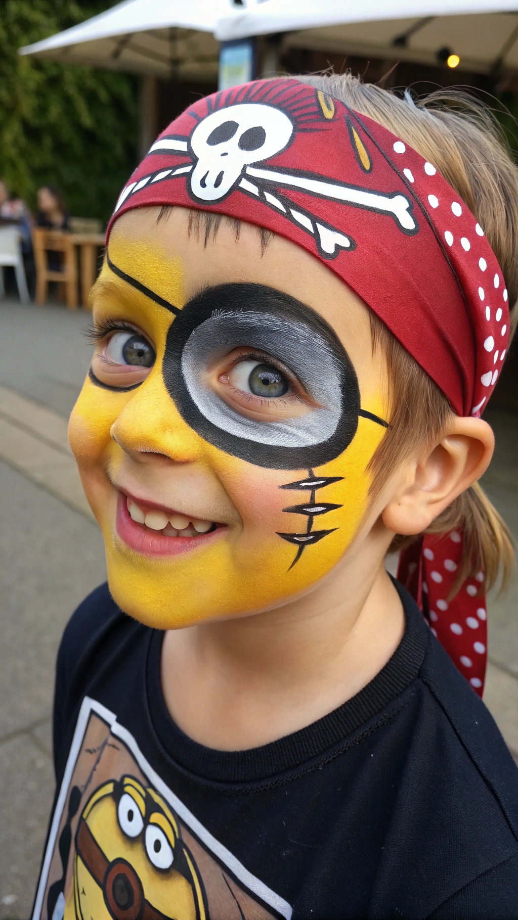 059 Pirate Minions Face Paint Idea IBM Swashbuckling Fun for KidsACE - Themed Ideas