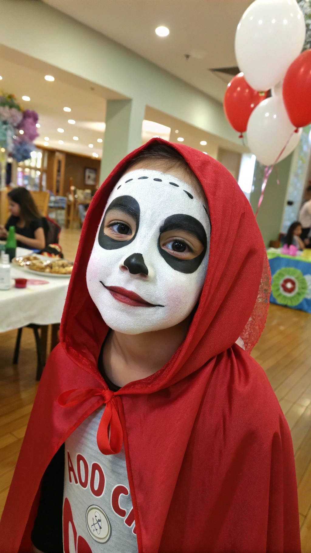 059 Shy Guy Face Paint for Kids – Simple and Cool Super Mario Face Painting Look - Themed Ideas