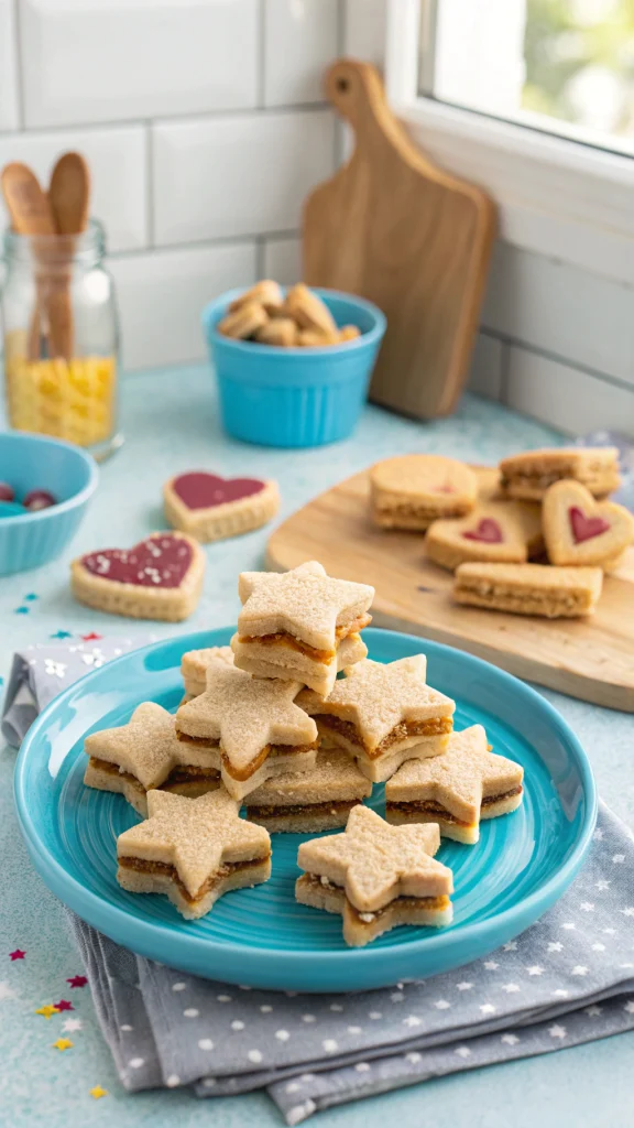063 Frozen peanut butter banana sandwiches – cute and healthy frozen snacks for kids - Themed Ideas