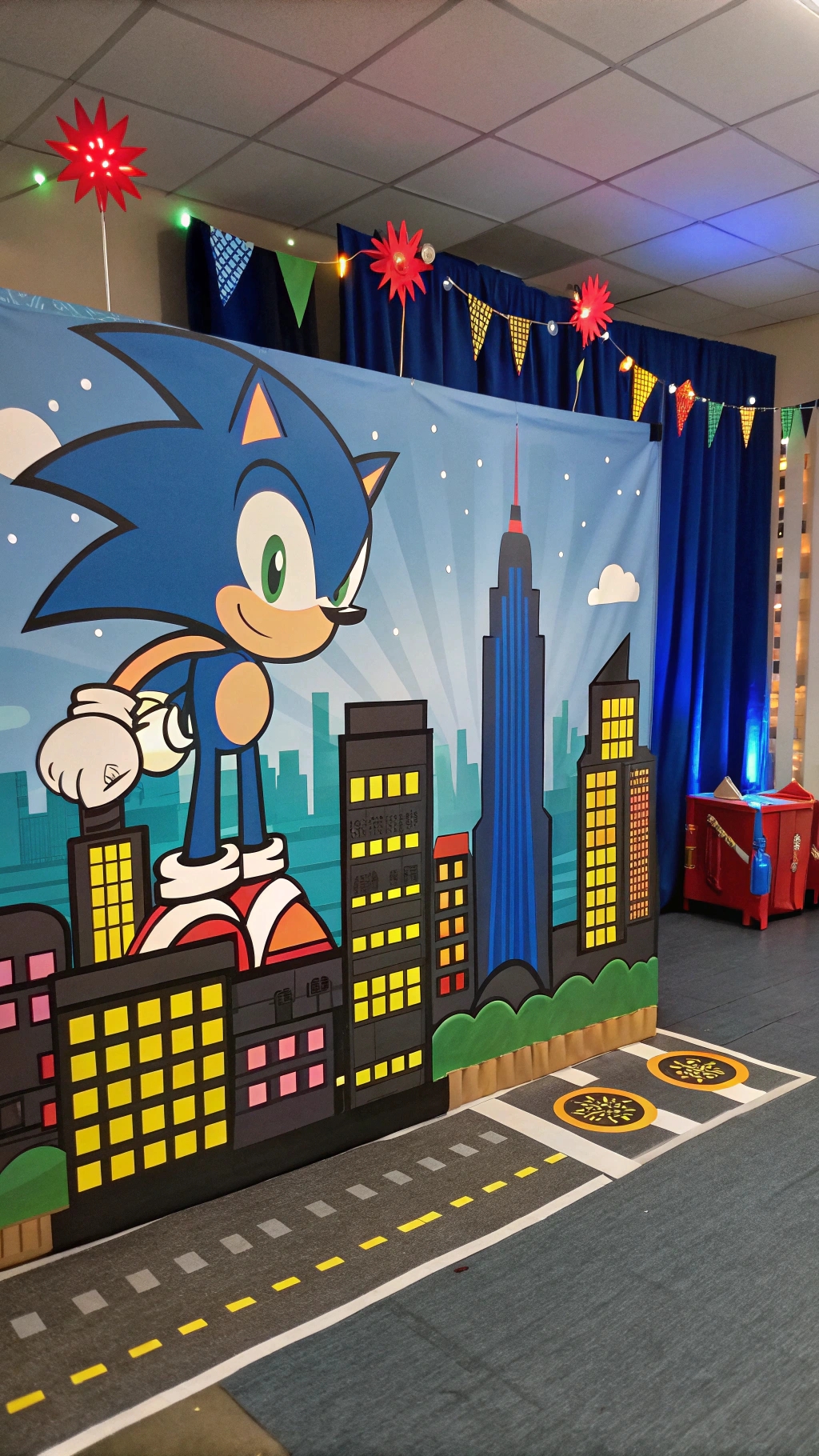 064 Epic Sonic Party Backdrop Ideas for an Action Packed Celebration - Themed Ideas