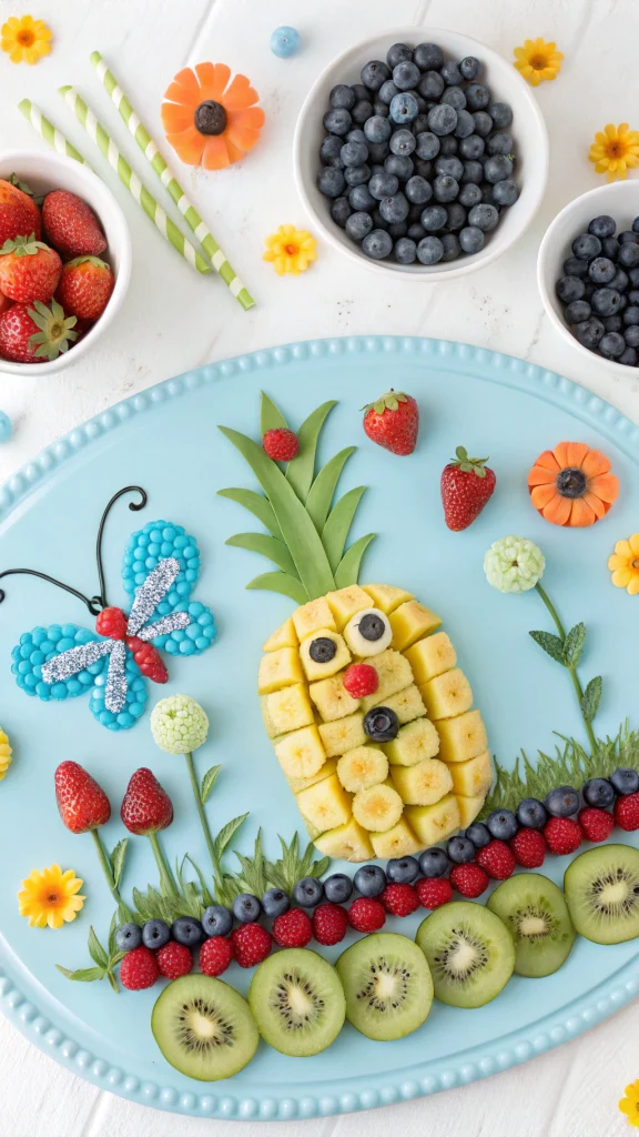 068 Frozen fruit garden snacks – magical Frozen snacks for birthday parties and kids events - Themed Ideas