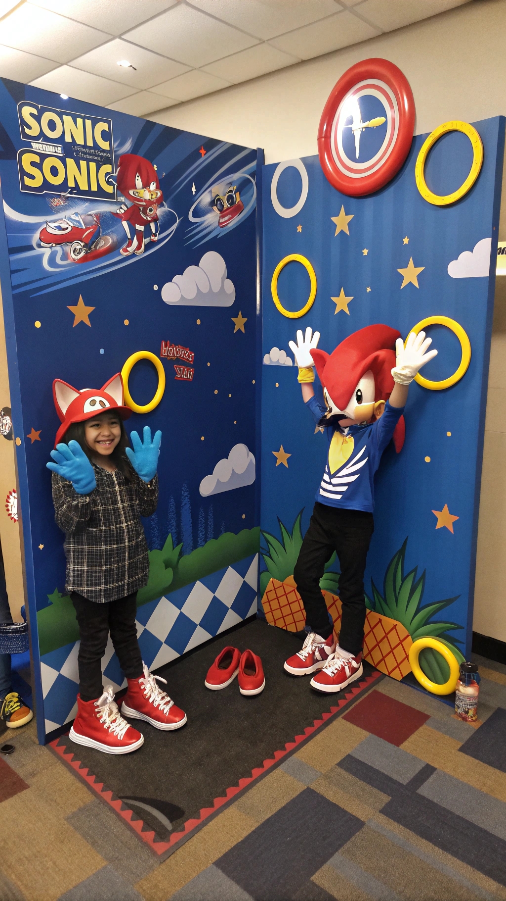 068 Fun Sonic Photo Booth Decor and Props for Kids Birthday Parties - Themed Ideas