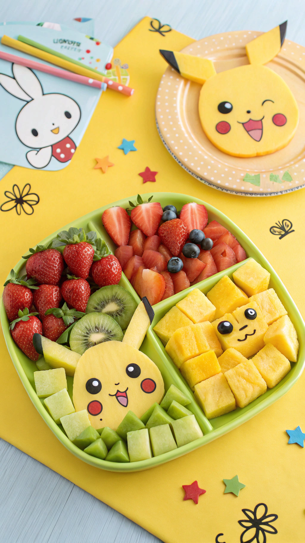 071 Colorful Pokemon Snacks Ideas with Fruit Characters for Kids Birthday and Party Fun - Themed Ideas