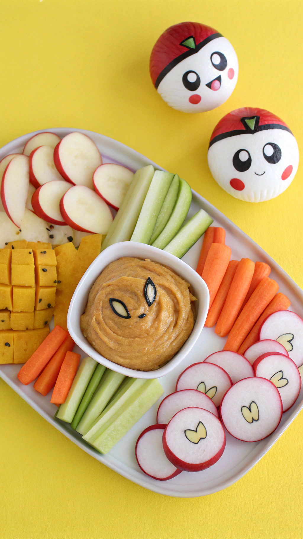 074 Creative Pokemon Party Snacks Platter with Fruit and Veggie Character Treats - Themed Ideas