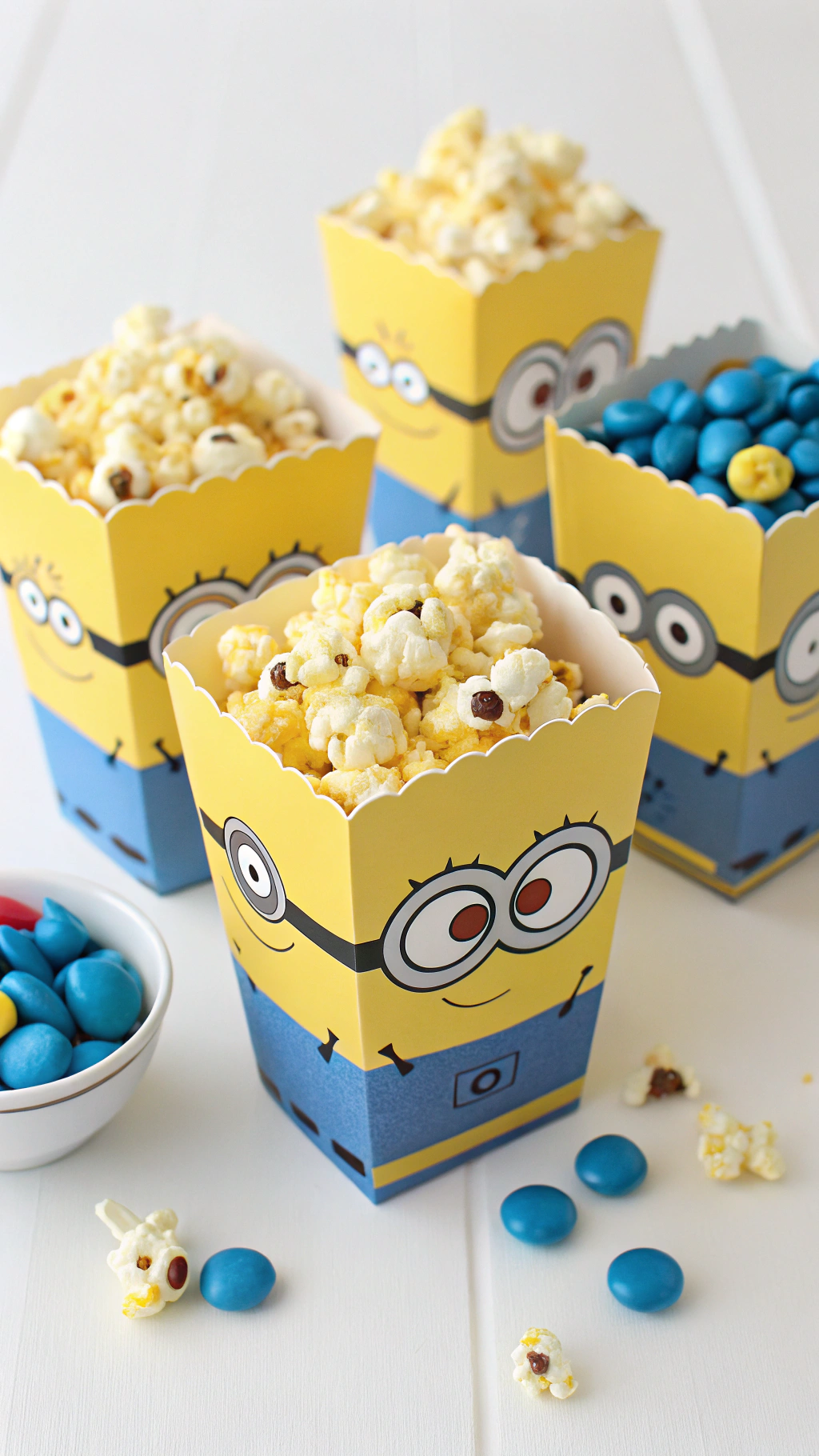 077 Minions Popcorn Snack Boxes IBM Perfect Party Favor or Movie Night TreatACE - Themed Ideas