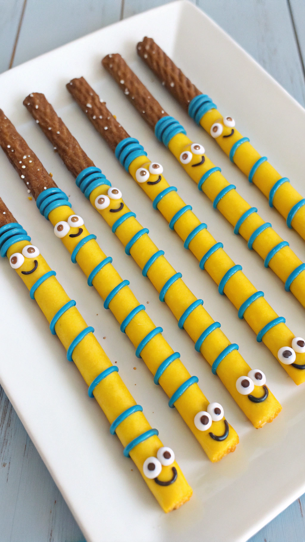 080 Minions Chocolate Pretzels IBM Sweet ACY Salty Party Snack Kids AdoreACE - Themed Ideas