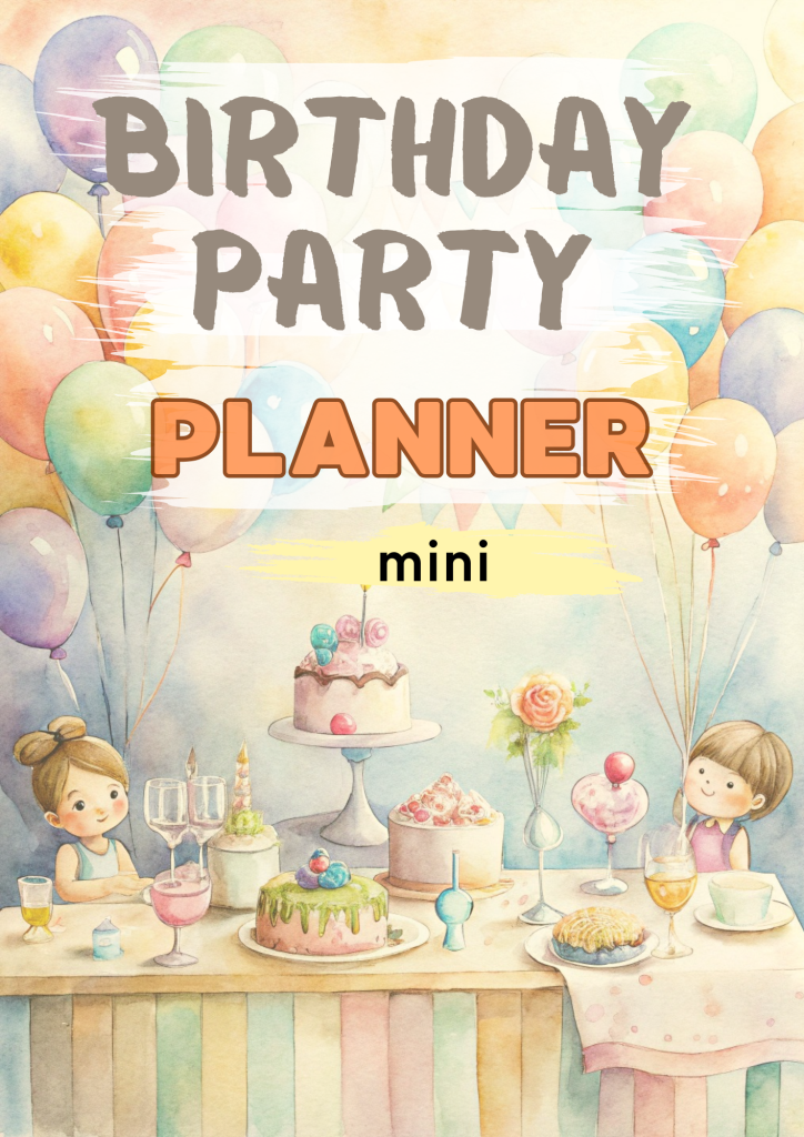 Birthday Party Planner mini - Themed Ideas