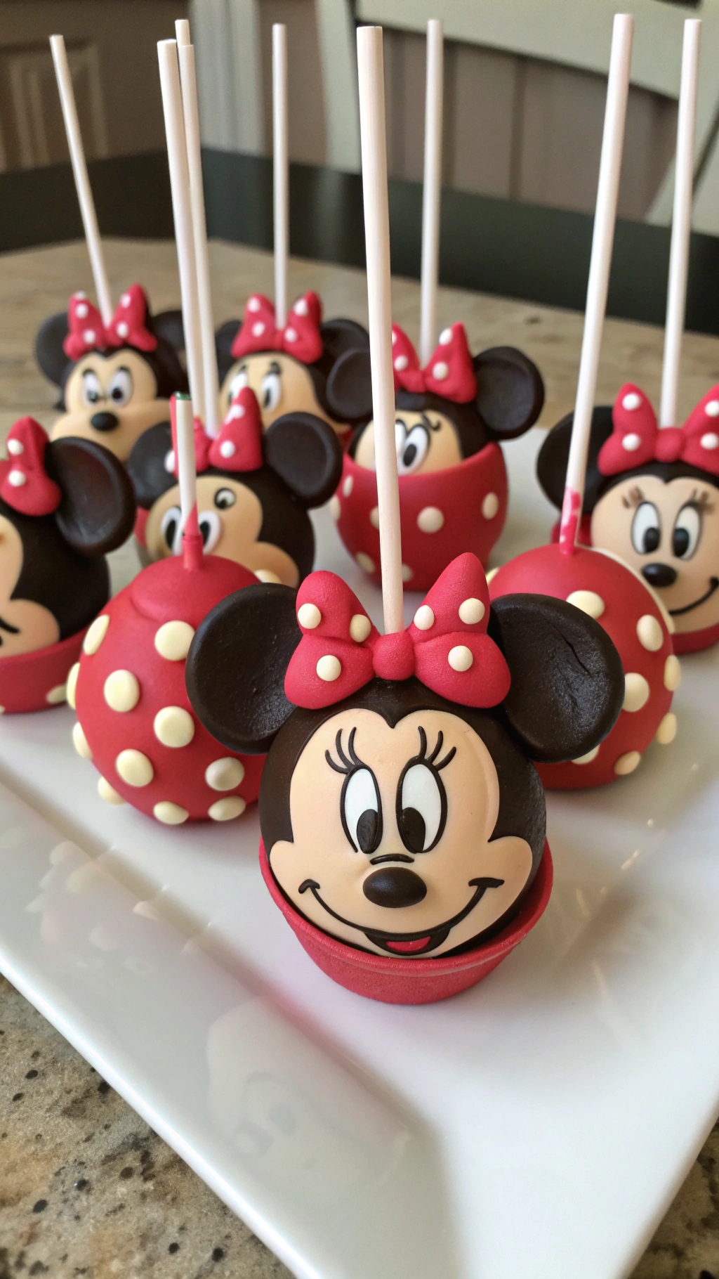 027 Detailed Minnie Mouse Cake Pops Ideas for Realistic Party Favors - Themed Ideas
