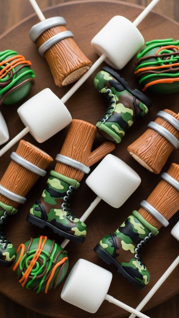 027 Duck Dynasty Cake Pops and Marshmallow Treats for Kids Birthday Party Fun - Themed Ideas