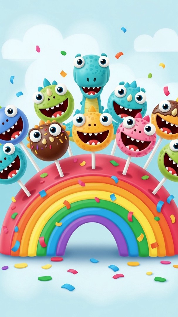 027 Silly Cartoon Dinosaur Cake Pops – Party Ready Cakepops for Kids 4 10 - Themed Ideas