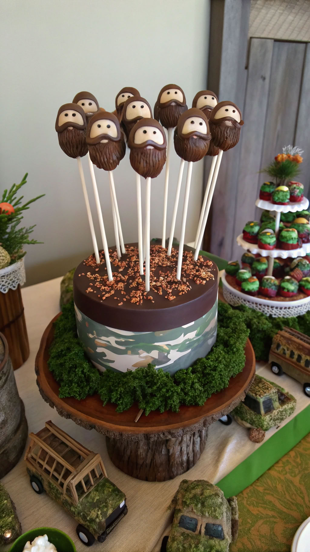 030 Ultimate Duck Dynasty Cake Pops Party Table Ideas for Kids 4 10 Years Old - Themed Ideas
