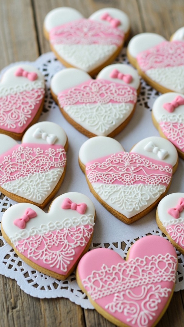 037 Heart themed Minnie Mouse cookie design for sweet birthday party treats - Themed Ideas