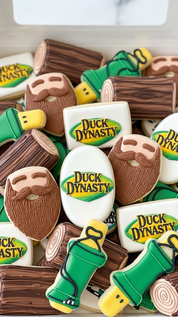 040 Party Pack Duck Dynasty Cookie Ideas for Kids with Logos Beards Duck Calls - Themed Ideas