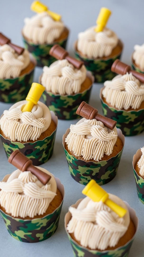 041 Fun Duck Dynasty Cupcake Ideas for Kids Birthday with Beards and Duck Calls - Themed Ideas
