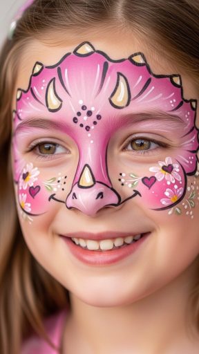 Dinosaur Face Paint Ideas for Kids Ages 4–10 That Spark Creativity and Fun
