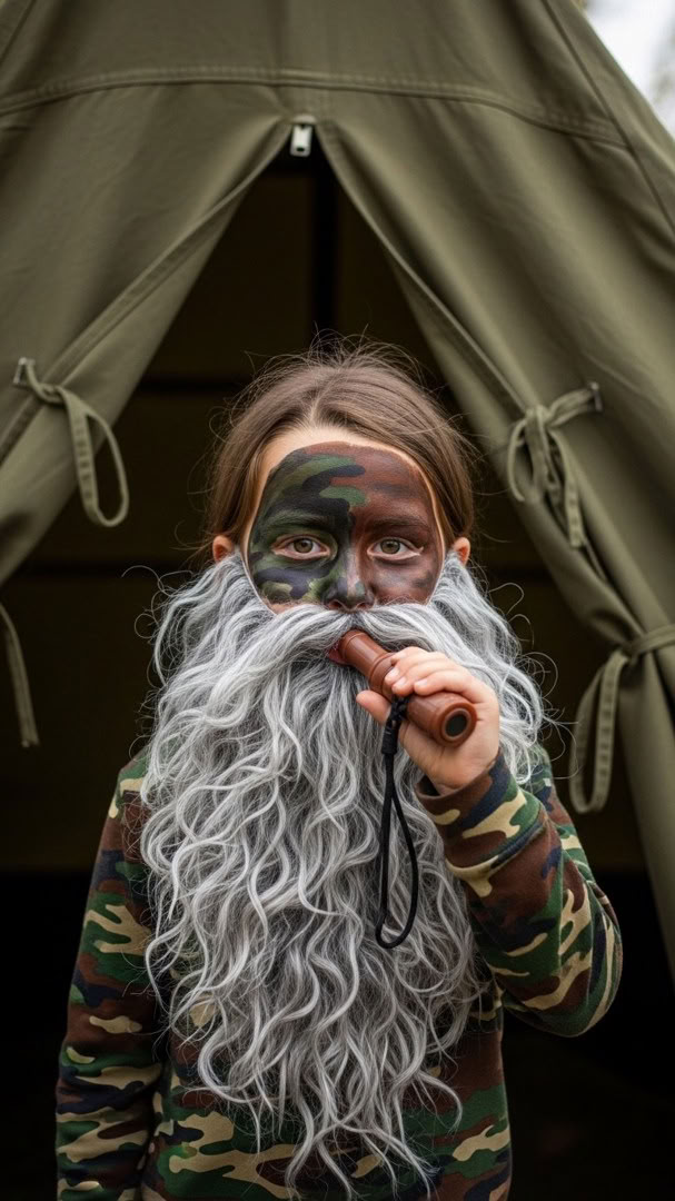 055 Earthy Duck Dynasty Face Paint Ideas with Beards and Toy Duck Calls - Themed Ideas