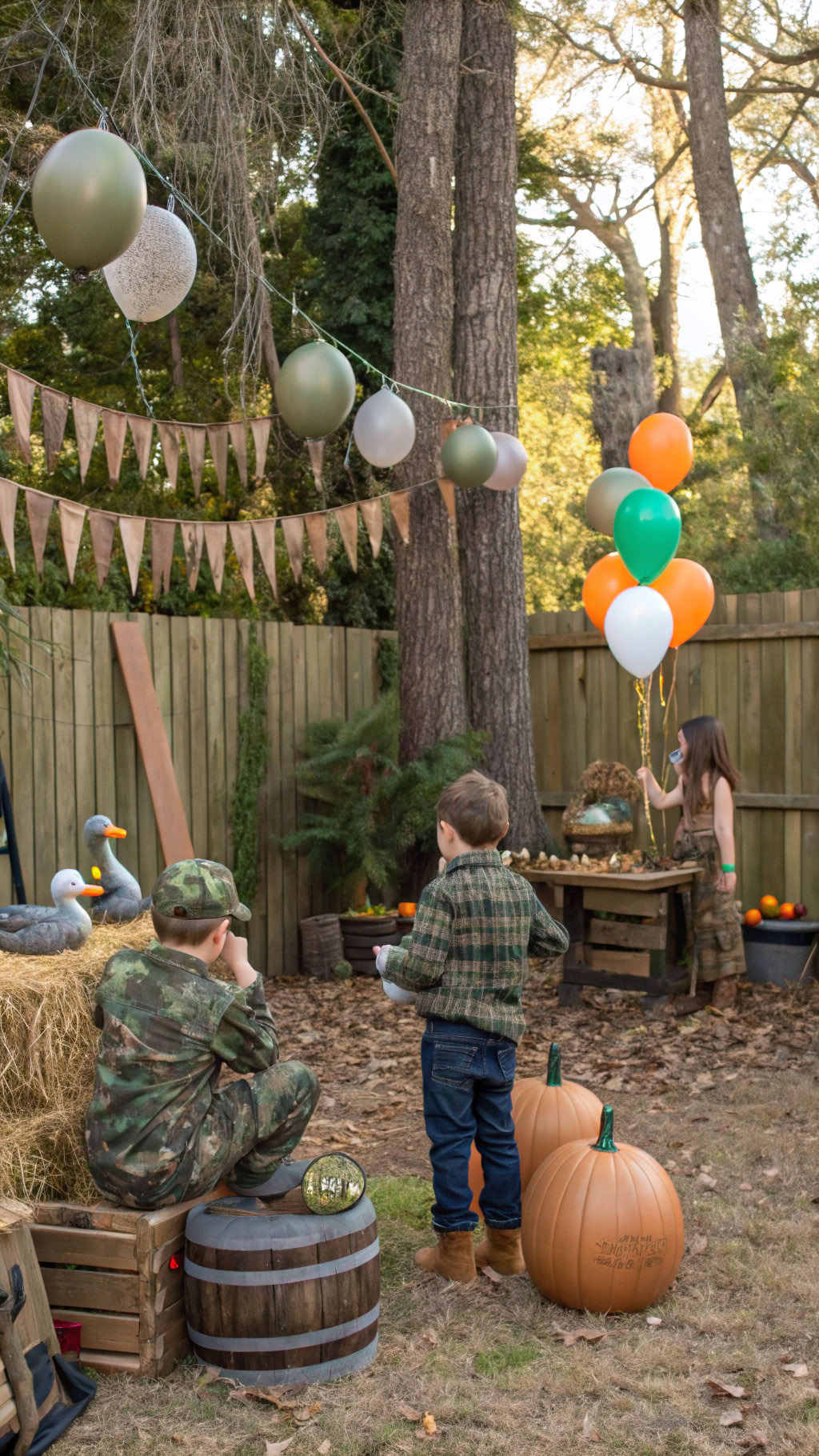 061 Duck Dynasty balloon decorations and party decor ideas for rustic outdoor birthdays - Themed Ideas