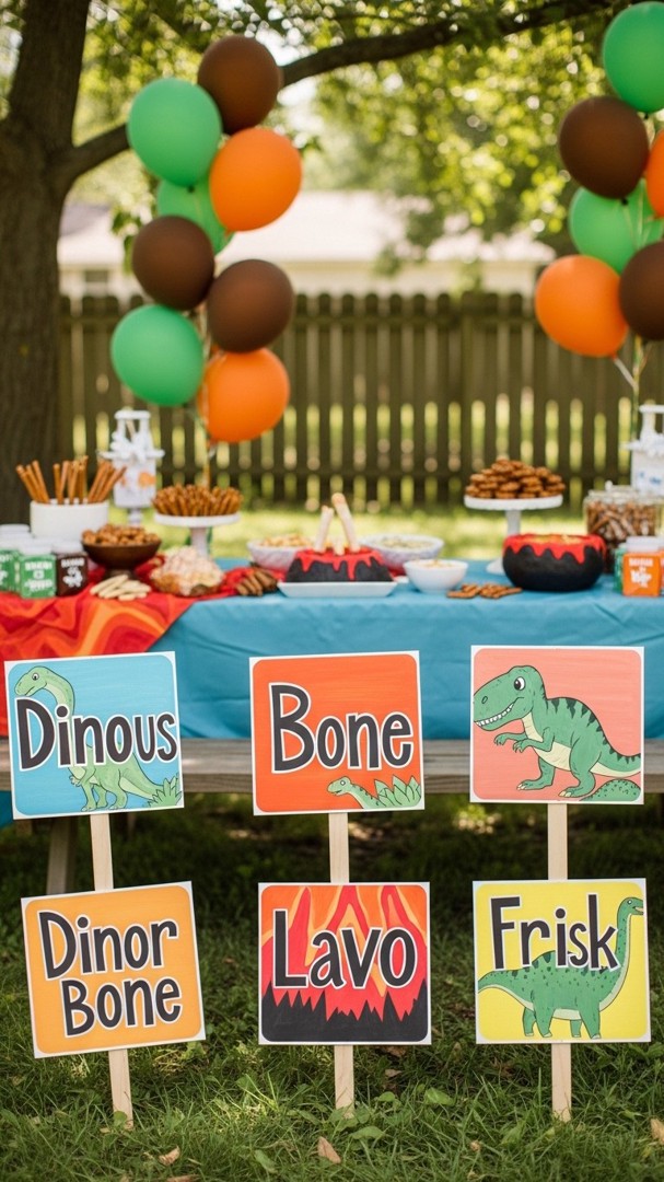 063 Fun DIY dinosaur party decorations and games for kids 4 to 10 years old - Themed Ideas
