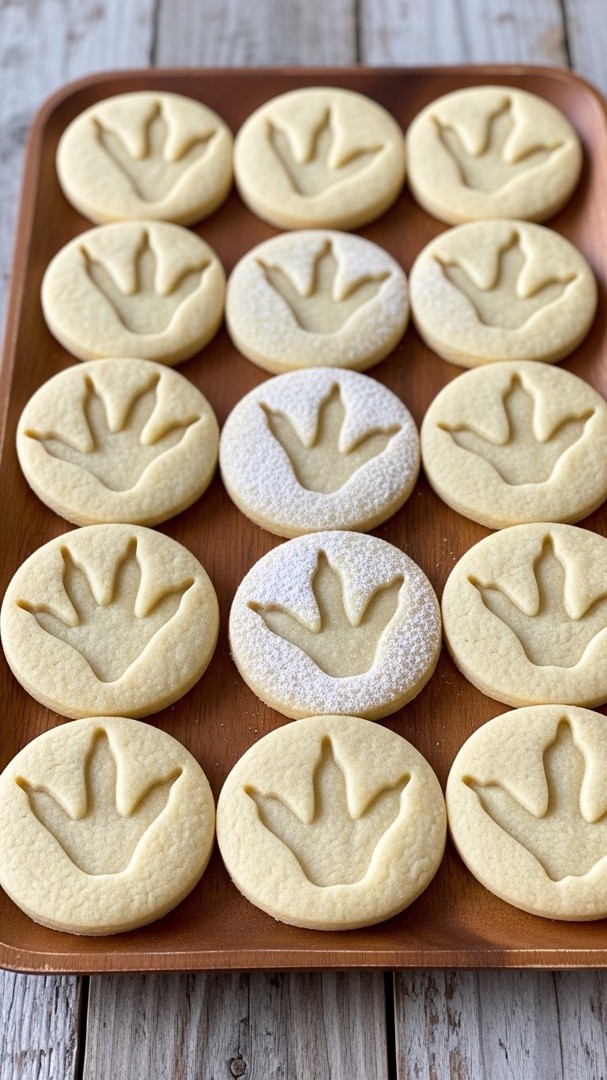 077 Dinosaur Snacks Birthday Fun Dinosaur Footprint Cookies for Themed Parties - Themed Ideas