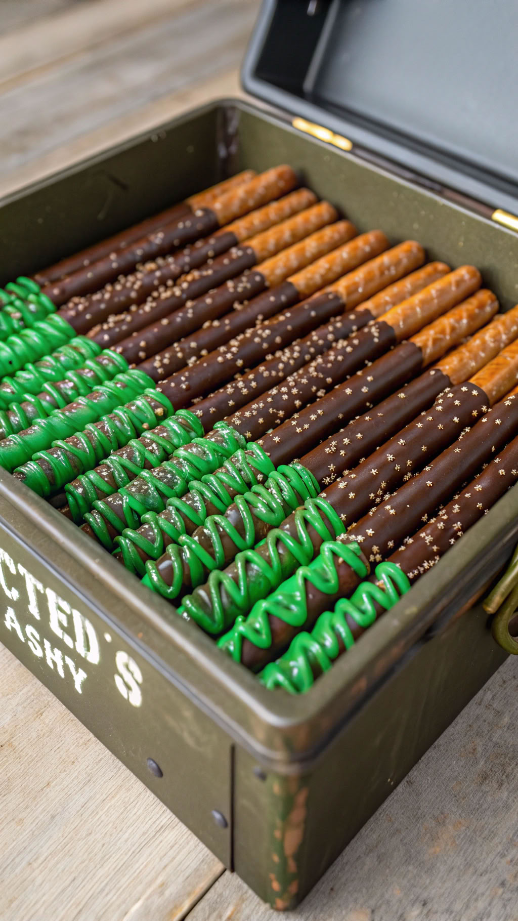 078 Duck Dynasty Themed Birthday Party Snacks Camo Pretzel Rods - Themed Ideas