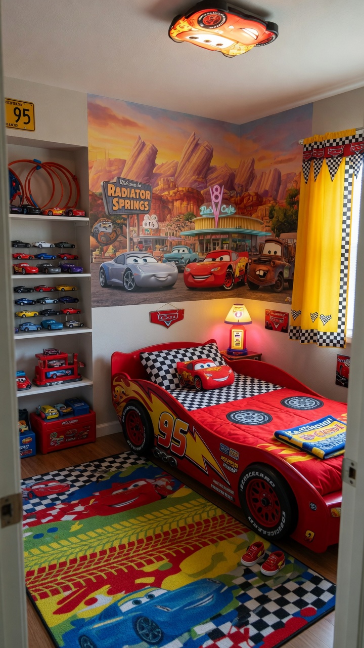 002 Fun Disney Cars Bedroom Designs for Young Fans - Themed Ideas