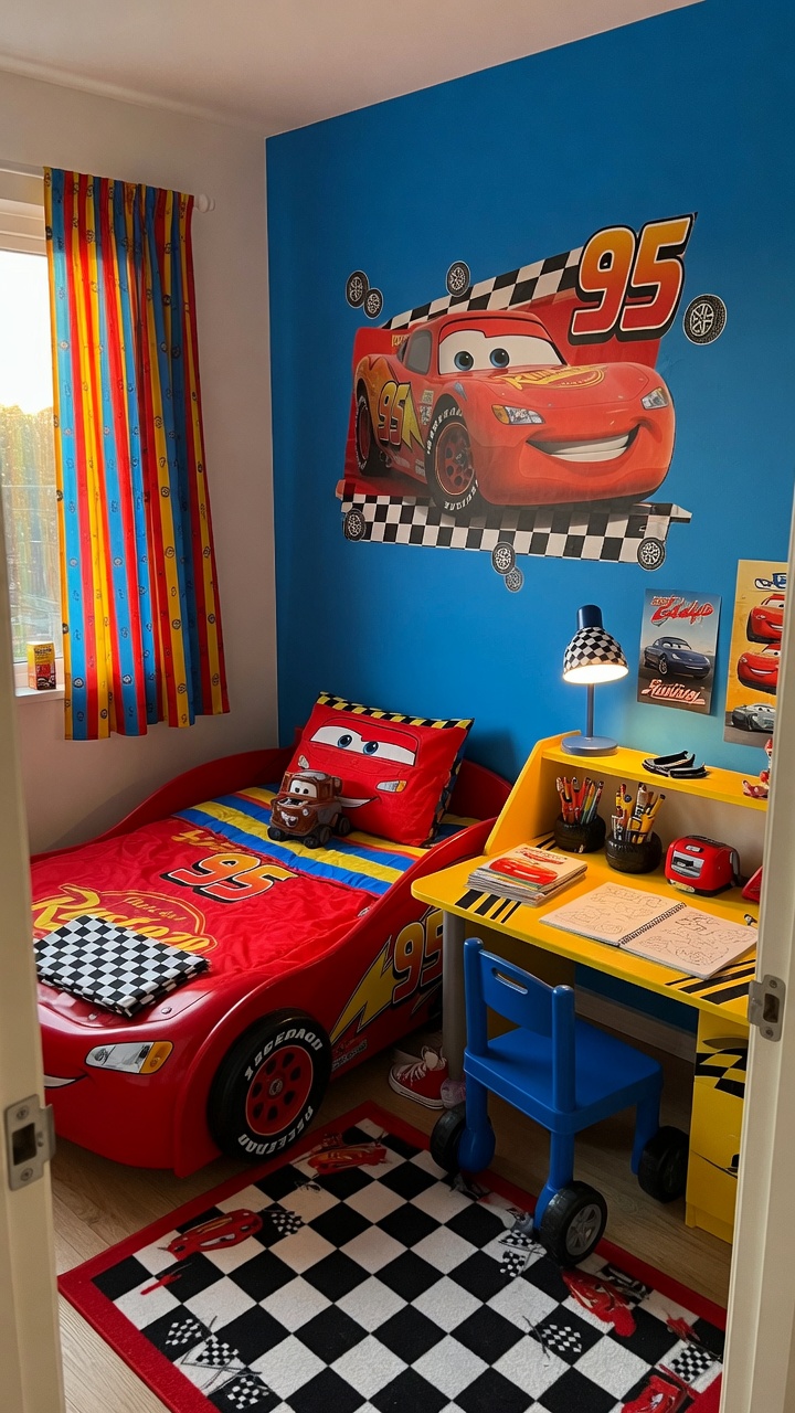 003 Create a Racing Adventure with Disney Cars Room Designs - Themed Ideas