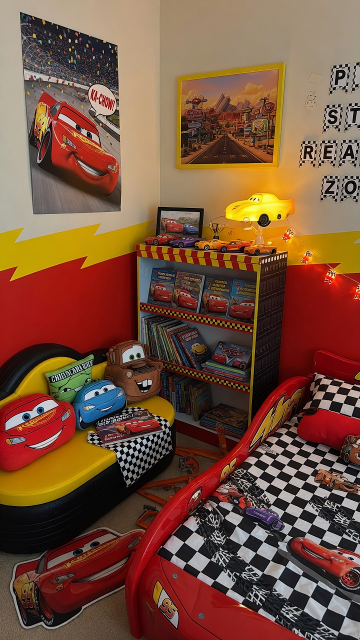 004 Cozy Disney Cars Bedroom Ideas for Little Readers - Themed Ideas