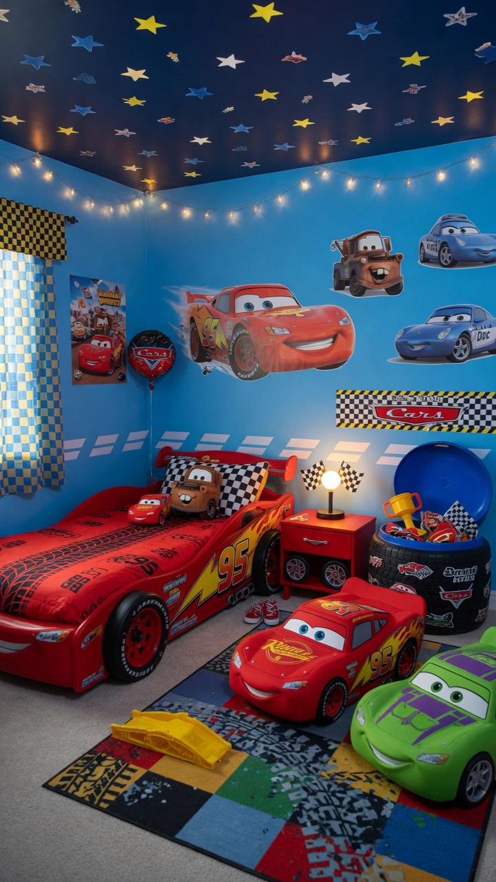 006 Whimsical Disney Cars Bedroom Designs for Creative Kids - Themed Ideas