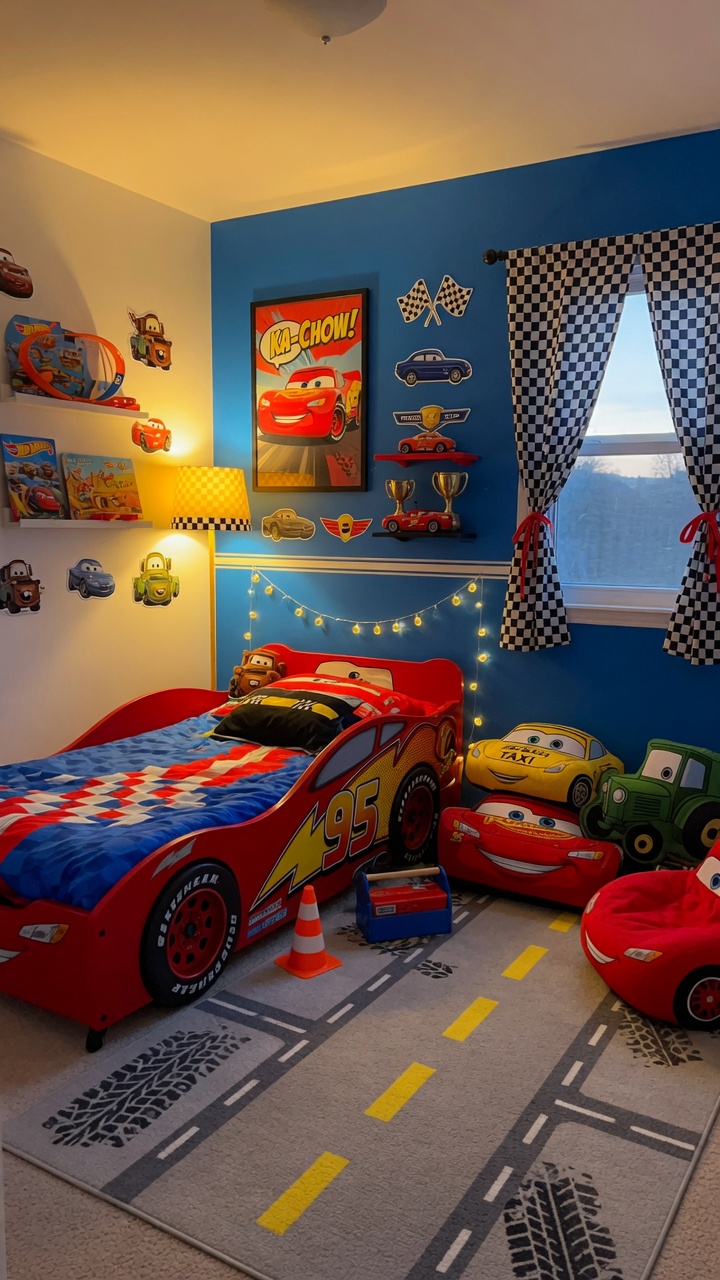 009 Adorable Disney Cars Bedroom Designs for Creative Kids - Themed Ideas
