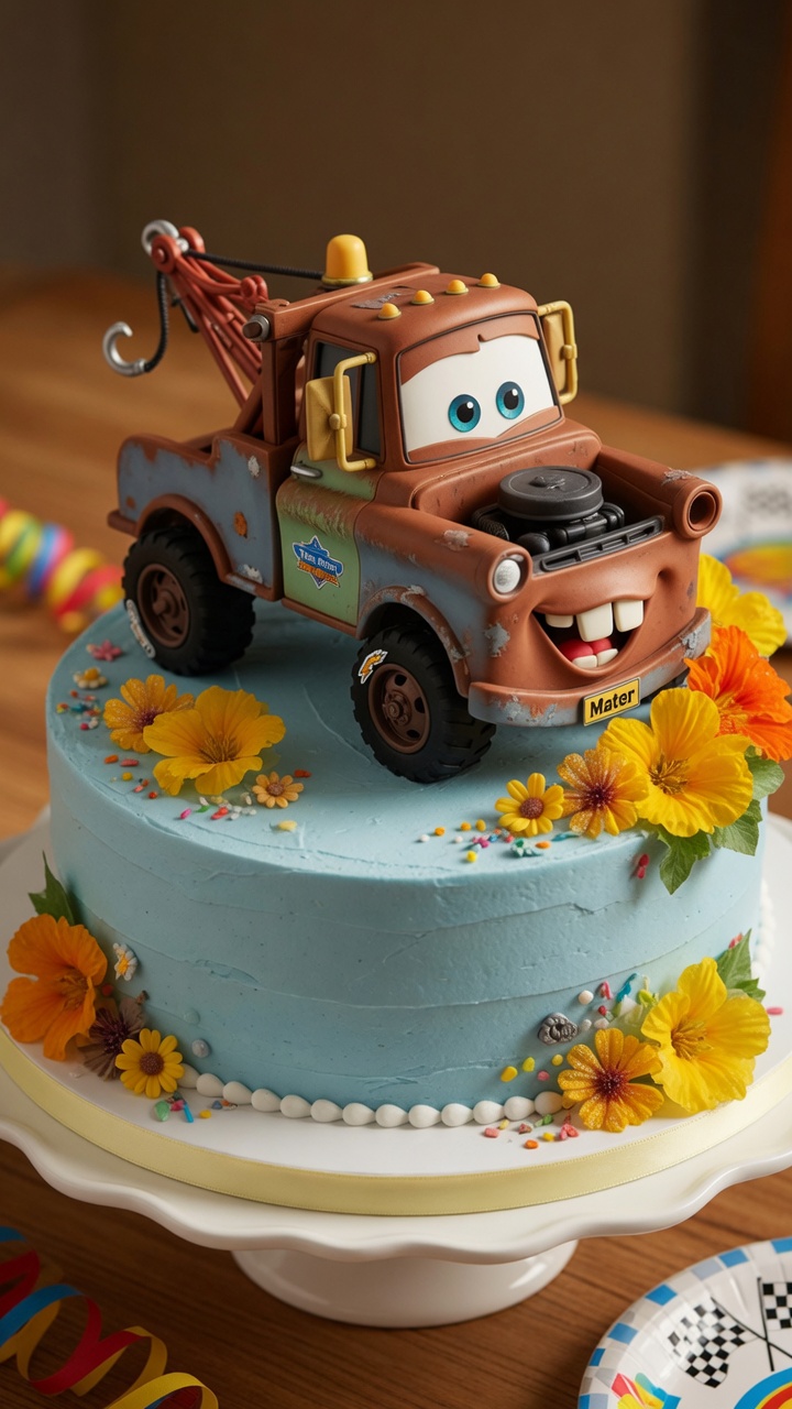 013 Adorable Mater Cake Design for Disney Cars Fans - Themed Ideas