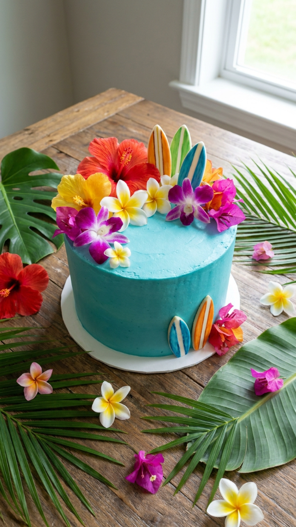 014 Simple and Elegant Luau Cake Ideas for Kids - Themed Ideas