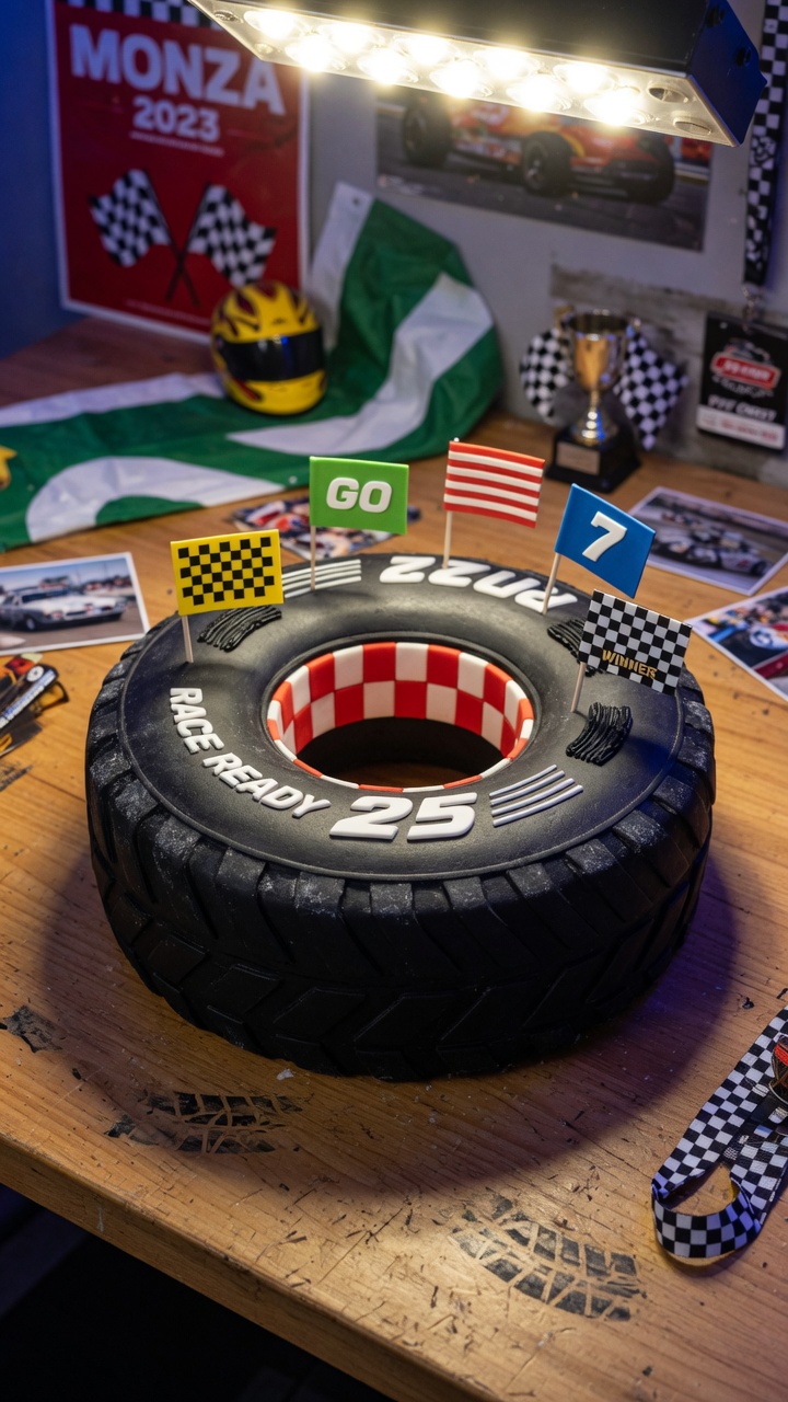 015 Exciting Tire Shaped Disney Cars Cake for Kids Birthdays - Themed Ideas