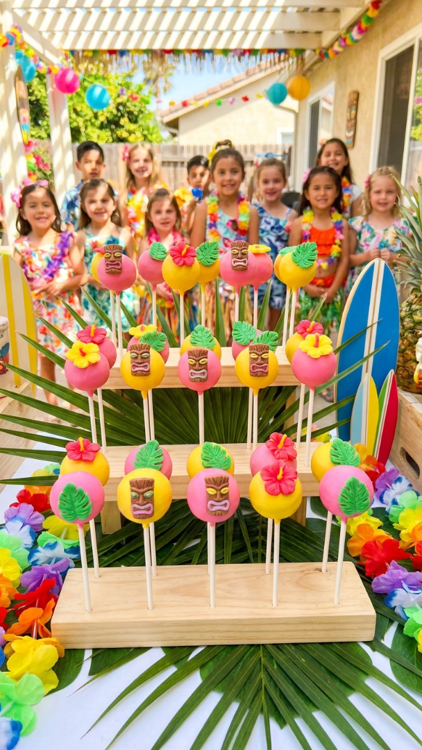 021 Fun and Colorful Luau Cake Pops Ideas for Kids Birthdays - Themed Ideas