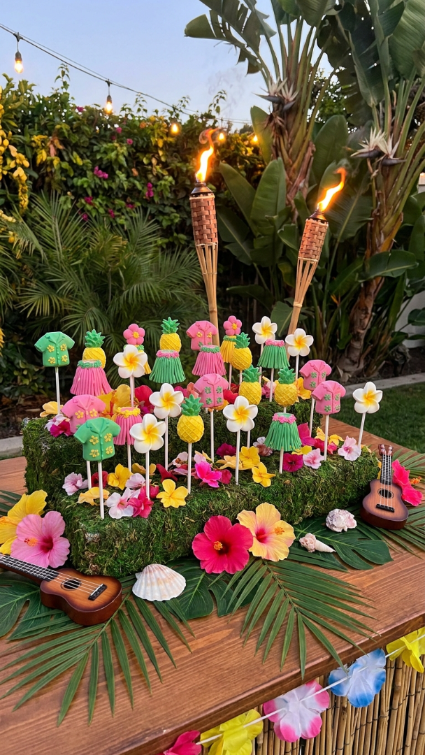 025 Creative Luau Cake Pops Ideas for Kids Birthday Parties - Themed Ideas