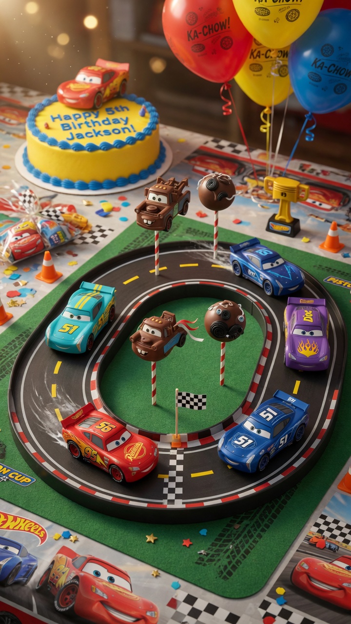 025 Race Into Fun with Disney Cars Cake Pops - Themed Ideas
