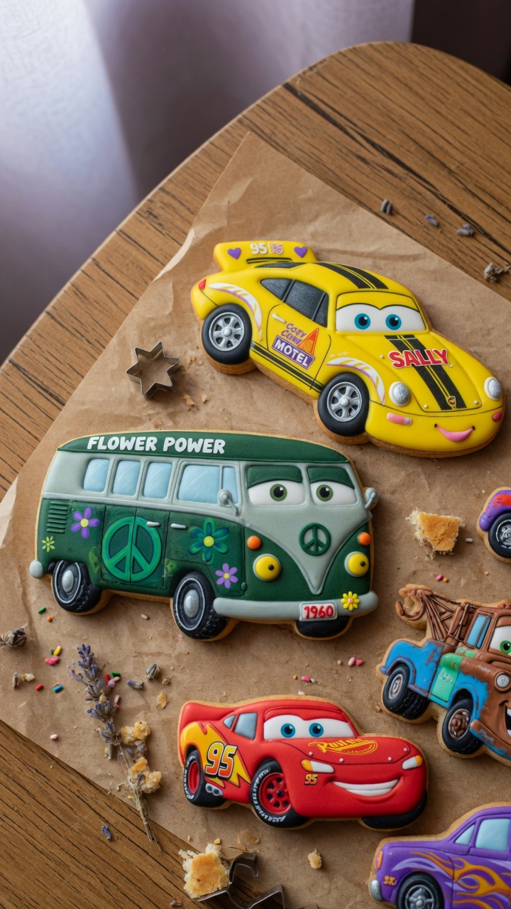 033 Delightful Disney Cars Theme Cookies for Kids Parties - Themed Ideas