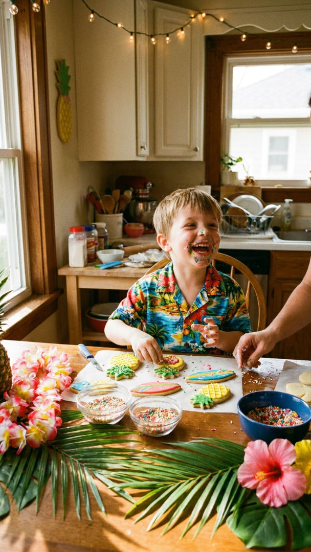 034 Fun Luau Cookie Decorating Ideas for Kids - Themed Ideas