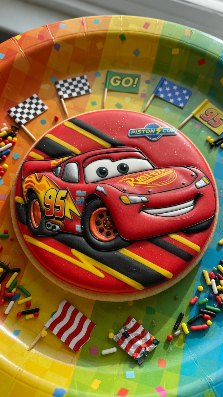 039 Adorable Disney Cars Cookie Ideas for Kids Birthdays - Themed Ideas