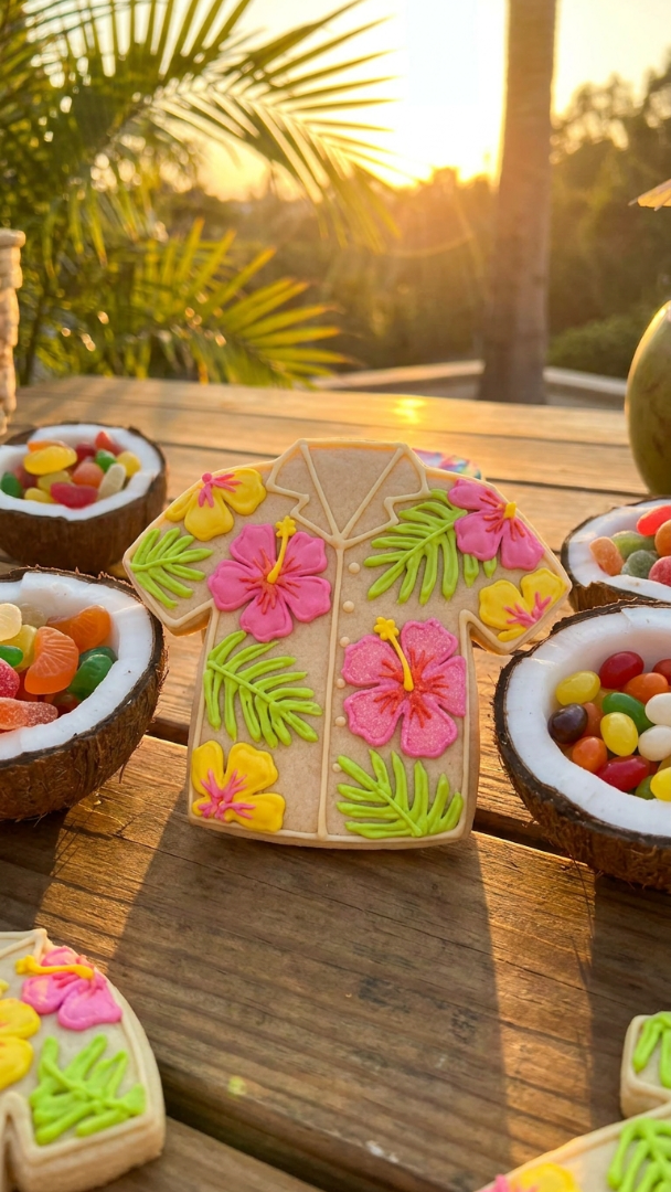 040 Fun and Creative Luau Cookie Ideas for Birthday Parties - Themed Ideas
