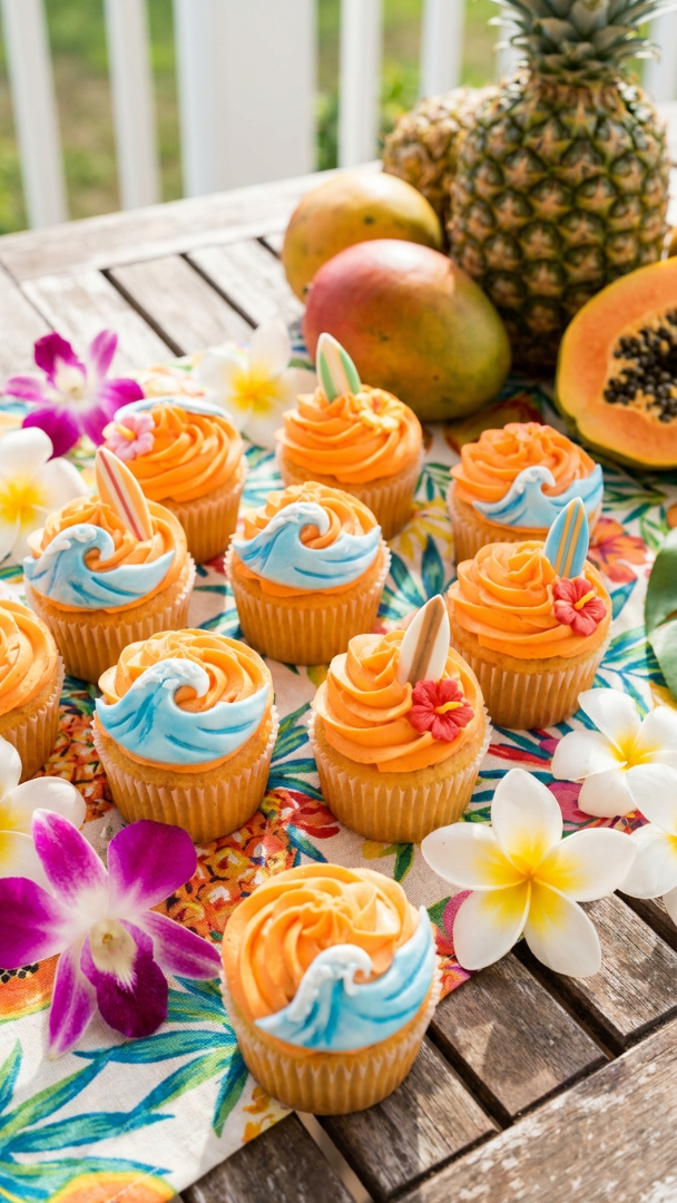 047 Adorable Luau Cupcake Ideas for Kids Parties - Themed Ideas