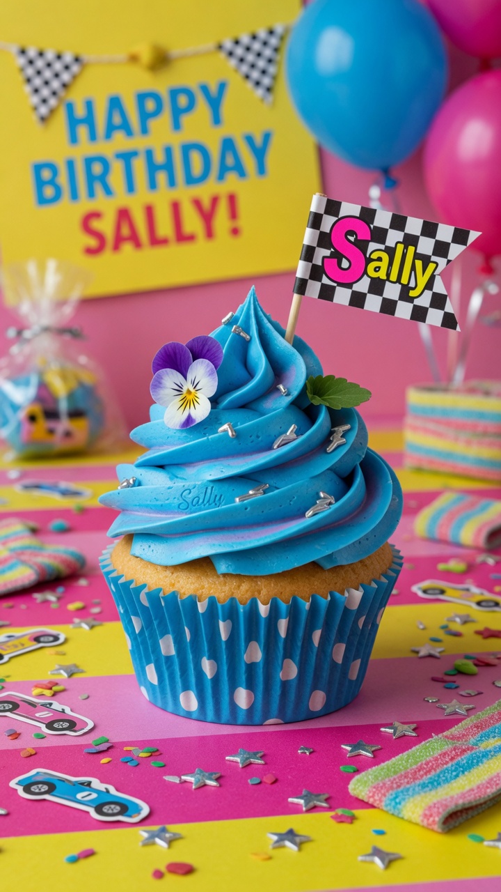 047 Sally Cupcake Designs for Disney Cars Parties - Themed Ideas