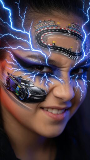 Disney Cars Face Paint Ideas for Kids