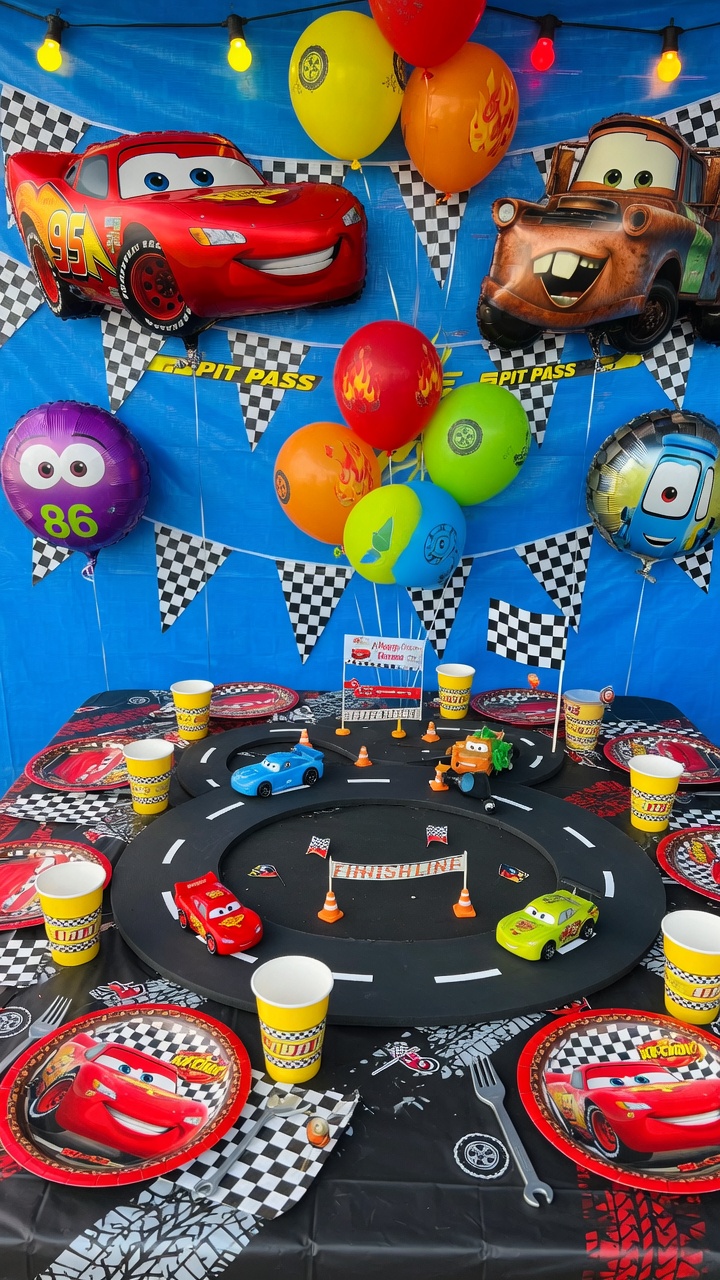 061 Exciting Disney Cars Balloon Decorations for a Fun Birthday Party - Themed Ideas