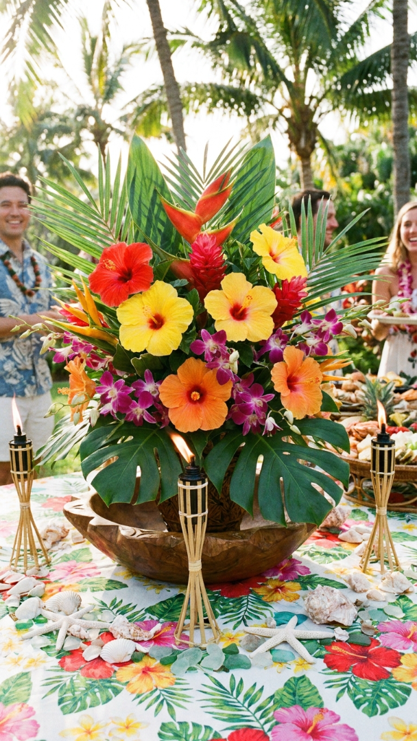 063 Stunning Luau Party Centerpiece Ideas for Kids - Themed Ideas