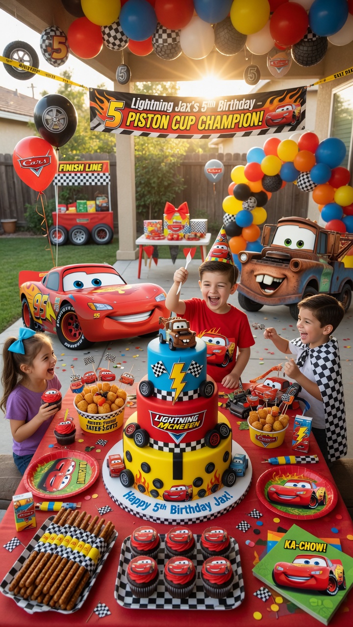069 Delightful Disney Cars Birthday Party Ideas for Kids Celebrations - Themed Ideas