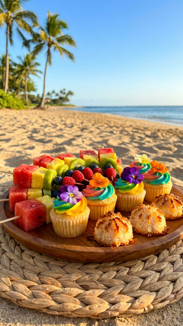 073 Tropical Snack Platter Ideas for Kids Luau Parties - Themed Ideas