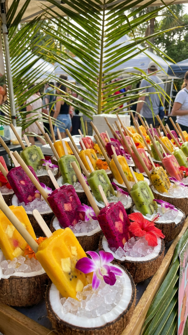 076 Refreshing Tropical Fruit Popsicles for Luau Parties - Themed Ideas