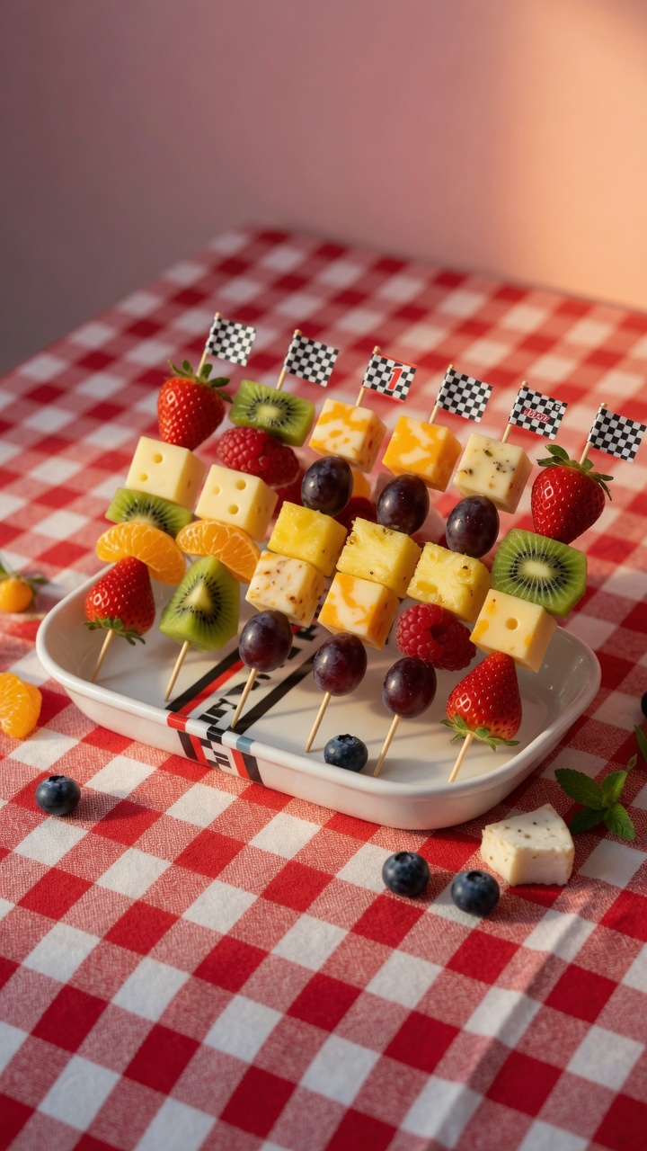 077 Creative Fruit and Cheese Disney Cars Snacks - Themed Ideas